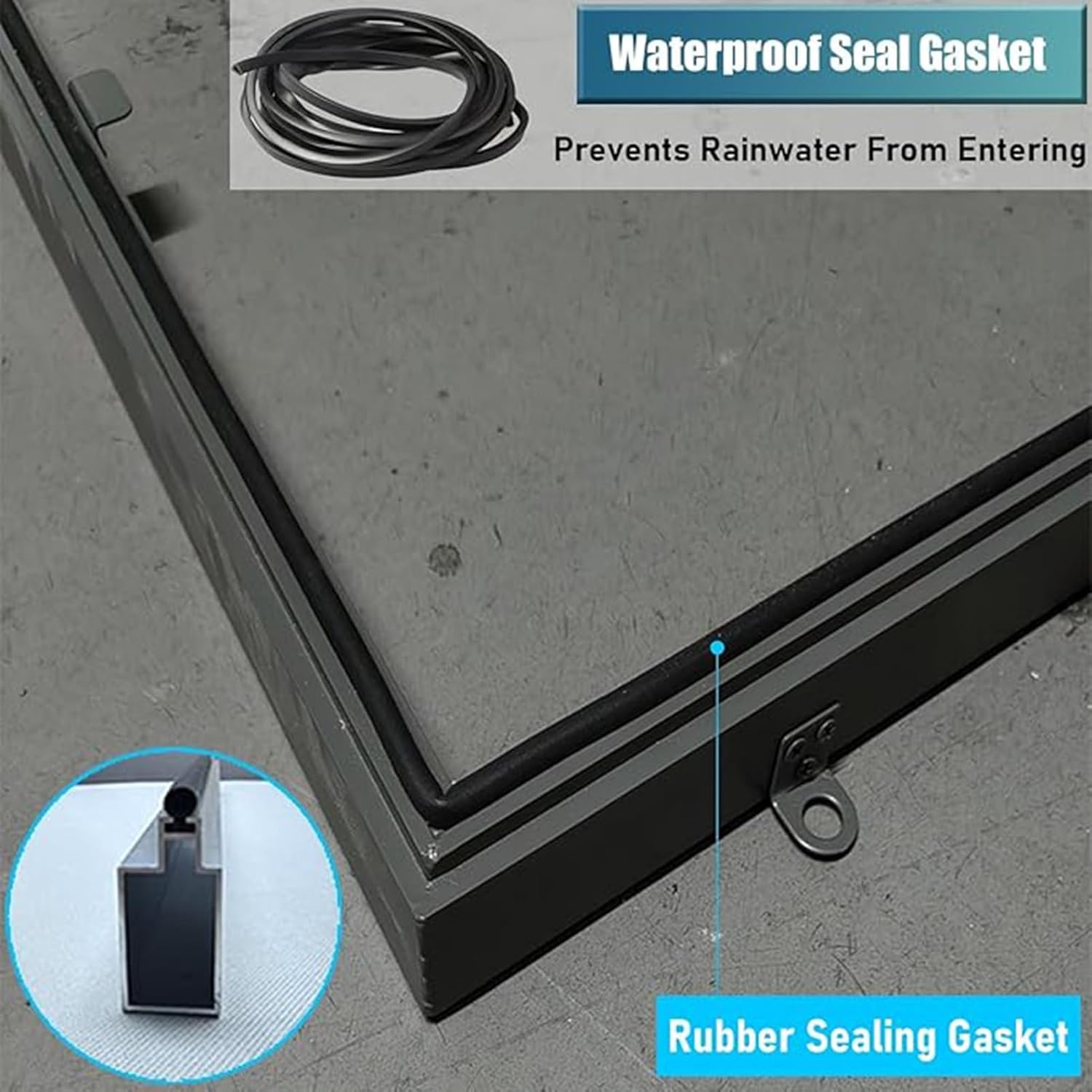 Roof Access Hatch, Galvanized Powder Coated Steel Roof Hatch, Attic Basement Stairs Outlet Lid for Versatile Access Door, Cellar Cover, Well Cover, Anti Theft Door(70x90cm 27.6x35.4in)