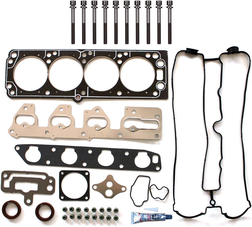 ECCPP Cylinder Head Gasket Set W/Head Bolts Fits for Chevrolet Optra 2.0L,for Daewoo Leganza 2.2L,for Suzuki Forenza 2.0L HS26317PT,HS26317PT-2