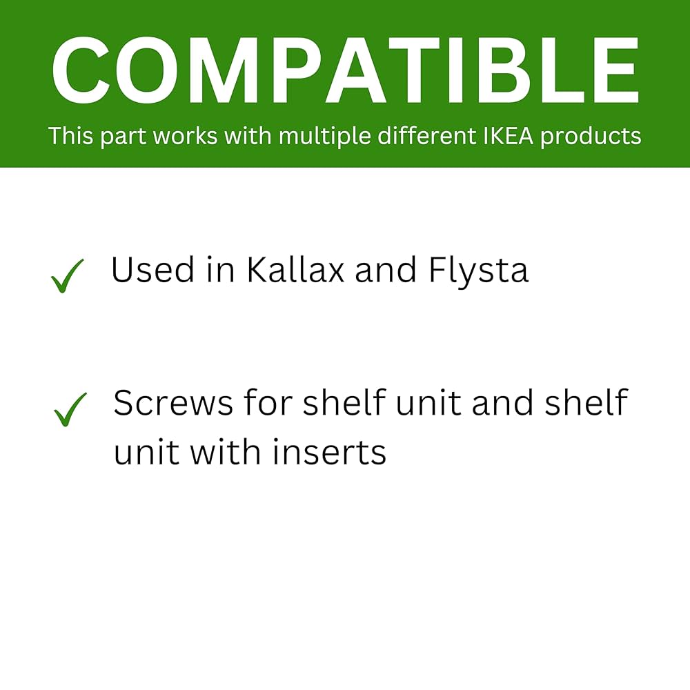 [ゆゆ] Amazon.com: ReplacementScrews Shelf Screws, 4 Pieces, KALLAX
