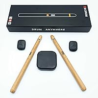IMATANK 4th Gen Electric Air Drum Sticks - Portable Virtual Drum Set with Pedals, Bluetooth, 8 Sounds for Kids & Adults