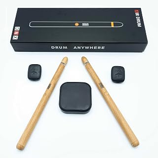 Electric Drumsticks Air Drum Sticks 4rd Gen., Virtual Air Drum with Drumsticks, Pedals, Bluetooth and 8 Sounds, Electronic Drum Set for Adults, Kids, Gift - Amazon product rated Grade B