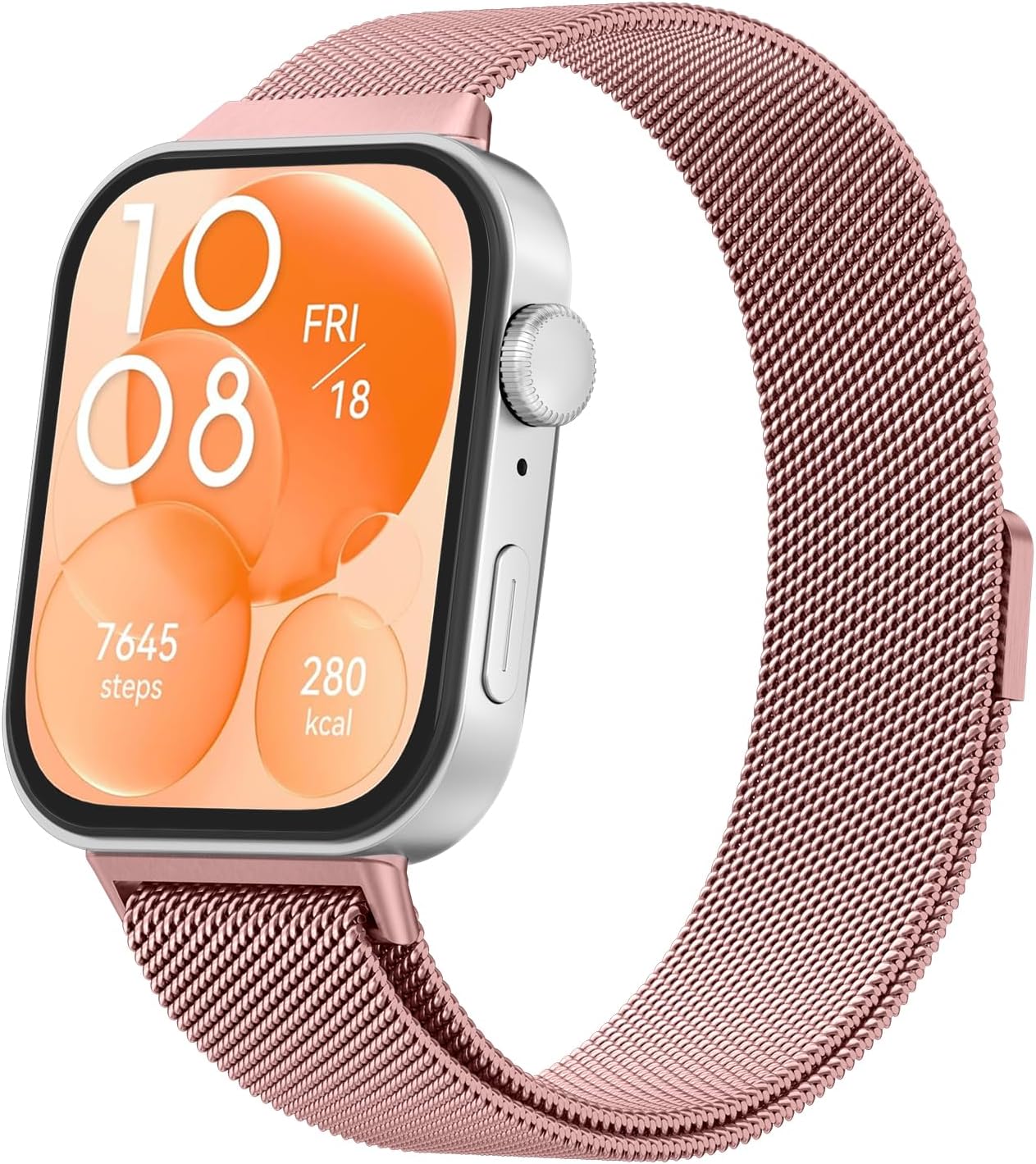 Metal Bands for Huawei Watch Fit 4/3 Strap(Not for Watch Fit/Fit2), Adjustable Stainless Steel Strap with Magnetic Buckle for Huawei Watch Fit 3/4 Women Men