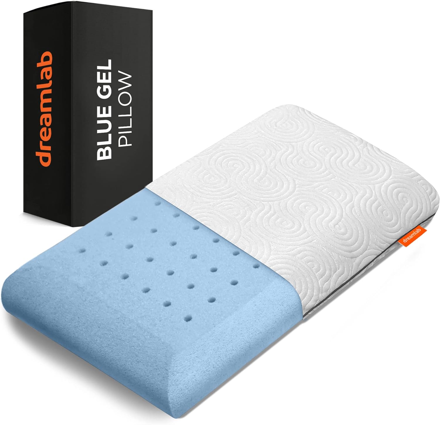 Dreamlab Almohada Blue Gel Pillow Almohada de Memory Foam con Gel y