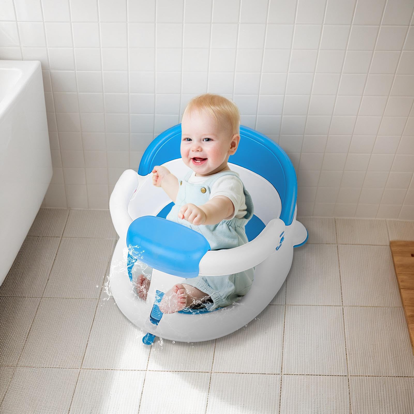 Asientos de baño para bebés sentados, siéntate el asiento de la bañera para