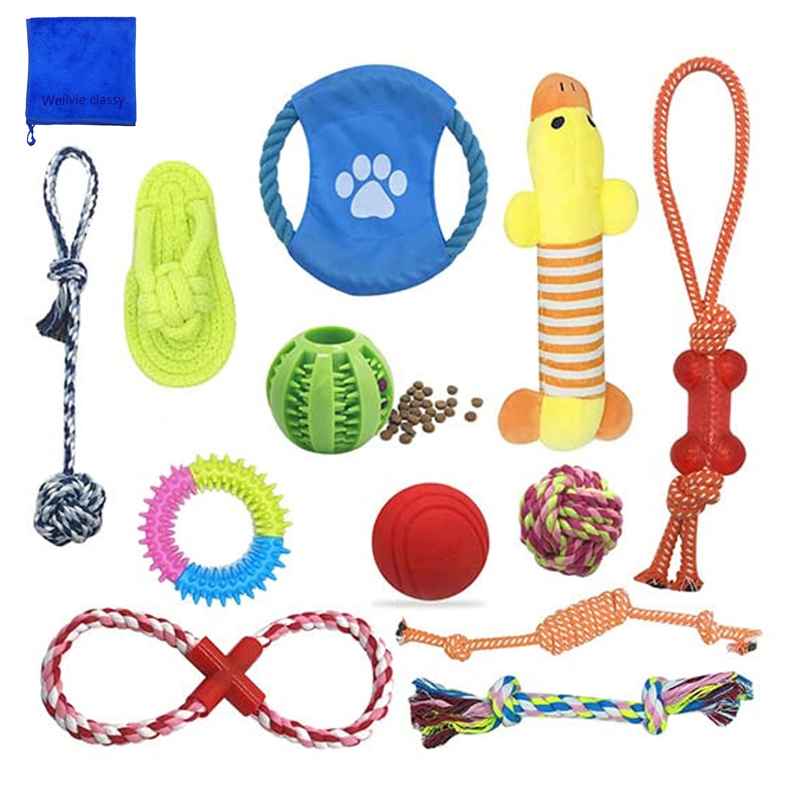 犬用おもちゃ セット Amazon | Wellvie 犬 おもちゃ 12点セット ペット用品 犬用 ボール 餌