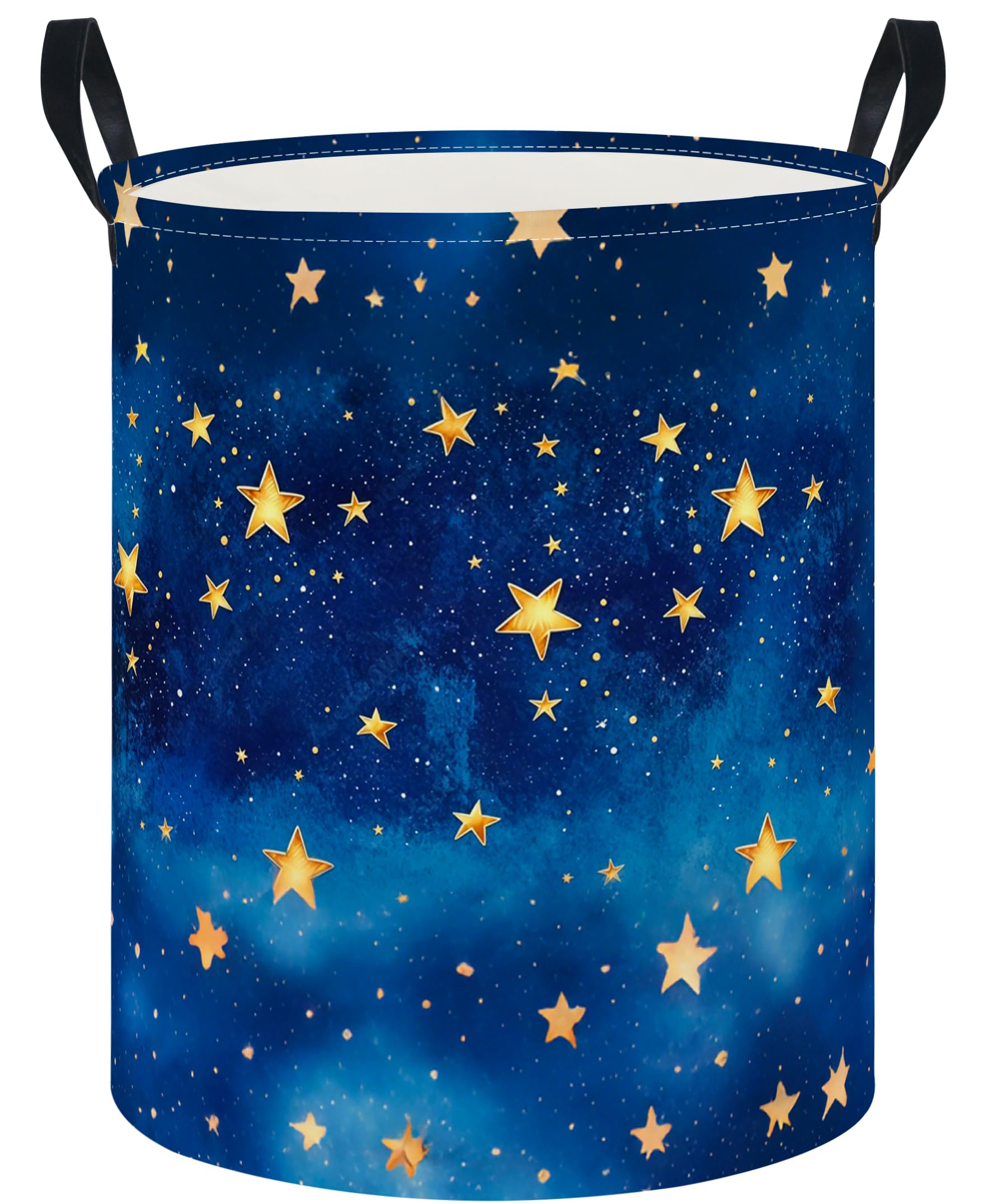 19.7" Laundry Basket,Dirty Clothes Hamper,Waterproof Storage Bin,Room Decor,Gift Baskets(Sky)