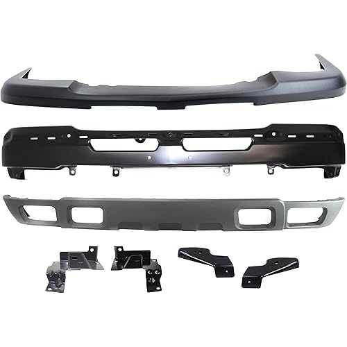 Front Bumper Set of 7 Compatible With 2003-2004 Chevrolet Silverado 2500 & 2003-2005 Chevrolet Silverado 1500 HD Paint to Match