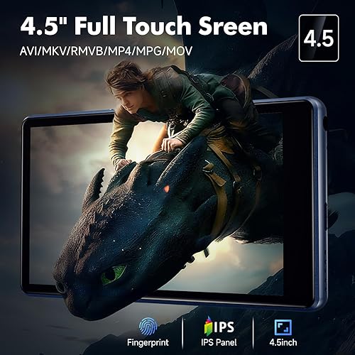 Miniatura 7 de Reproductor MP3 Android de 160 GB con Bluetooth y WiFi, pantalla táctil de 4.5 pulgadas reproductor de música MP4 con Spotify, Tienda Music,