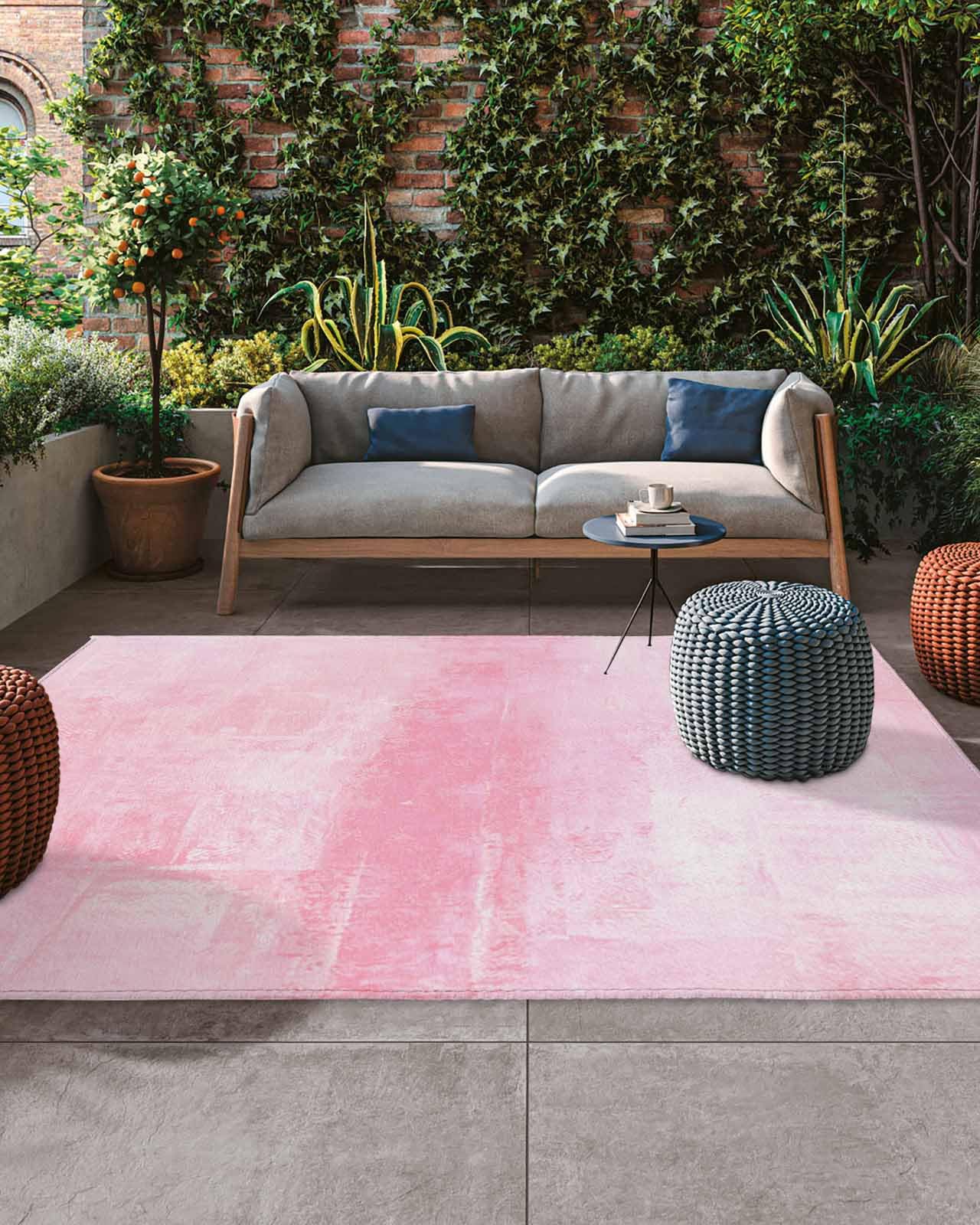 Amazon.com: Pink Outdoor Rug,5x8 Feet Outdoor Plastic Straw Rug