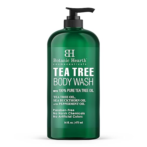 BOTANIC HEARTH Gel de gel corporal para árbol de té ayuda con las uñas los pies de los atletas las tiñas la picazón el acné el eccema y el olor