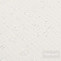 Vista 55 de NANAN Tier Curtains for Kitchen 24 Inch, Waffle Weave Textured Tailored Short Curtains for Bathroom Waterproof Window Covering Kitchen Cafe Curtains