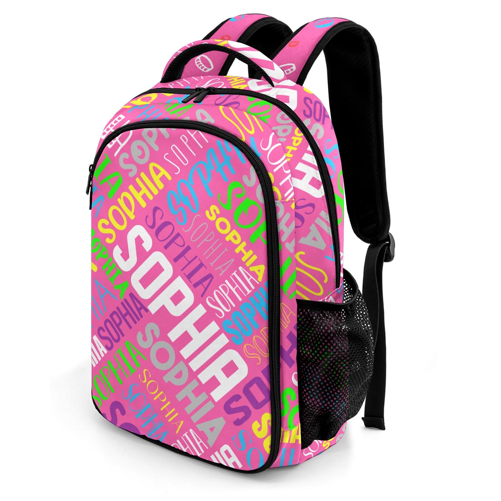FELIZSTORE Personalized Backpacks for Girls - Custom Backpack for School Back To School Supplies Bookbag for Teen Girls Boys Kids Backpacks - Pink