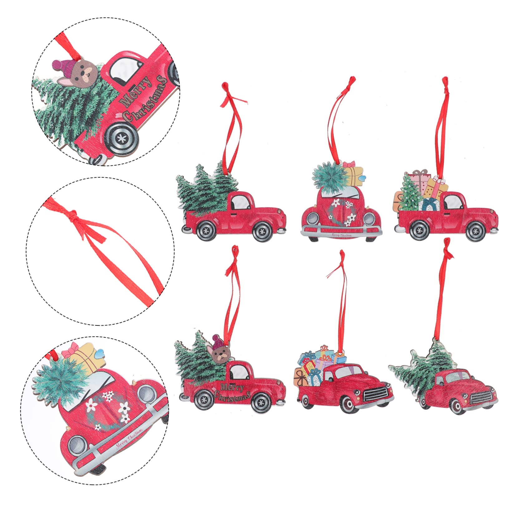 Alipis 18 Piezas Adornos para arboles de Navidad decoración de la Natividad Adornos de Navidad para el hogar Christmas Tree Xmas Tree Adornos navideños para Autos Decoración navideña