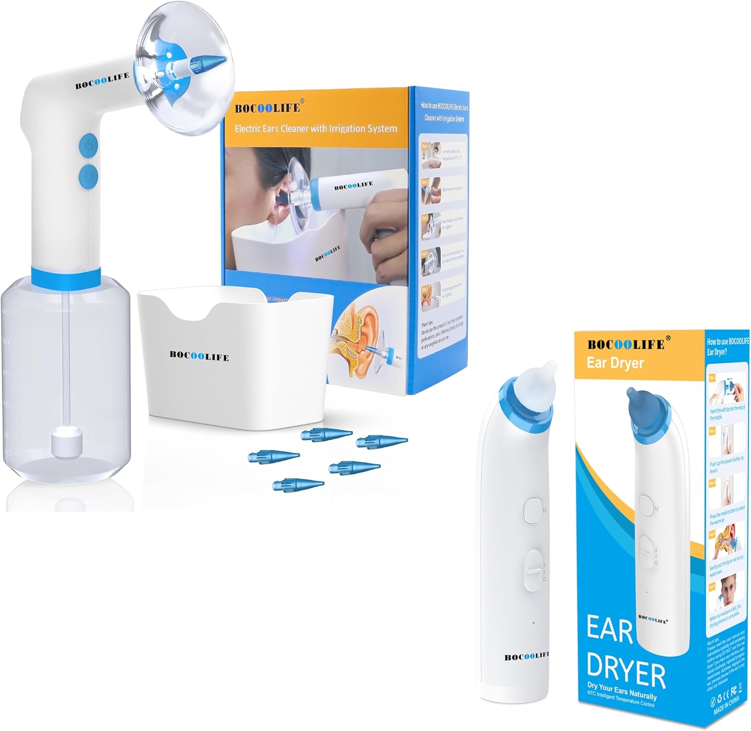 BOCOOLIFE Electric Ear Cleaning Kit Ear Irrigation