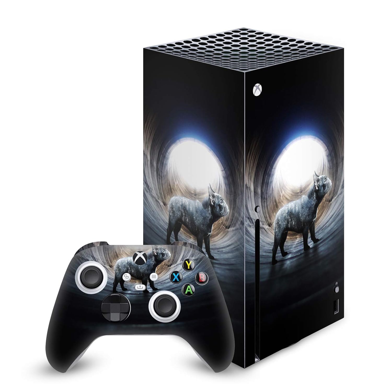Head Case Designs Officially Licensed Klaudia Senator Free French Bulldog Vinyl Sticker Gaming Skin Case Cover Compatible with Xbox Series X Console and Controller Bundle