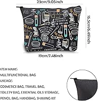 Vista 2 de WCGXKO Lab Tech Gift Western Lab Gift Laboratory Technician Lab Week 2023 Bolsa de maquillaje con cremallera, Lab Tech, Cremallera