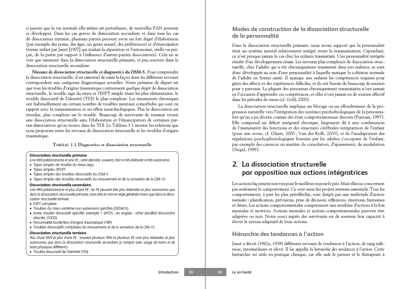Le soi hanté: Dissociation structurelle et traitement de la traumatisation chronique