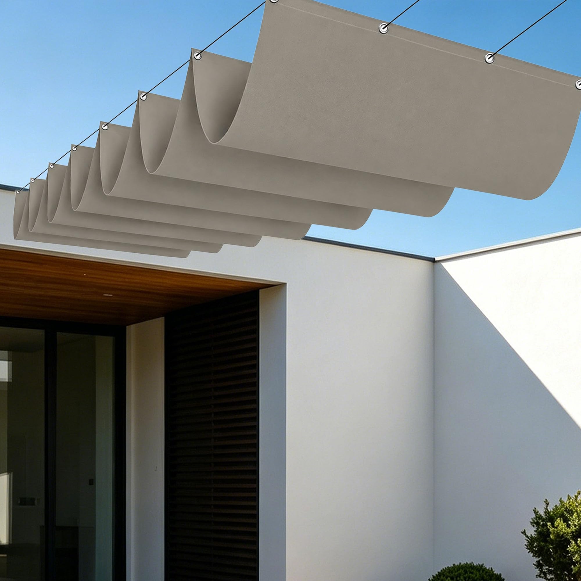 Voile ombrage imperméable 200x300 pare-soleil jardin anti-UV
