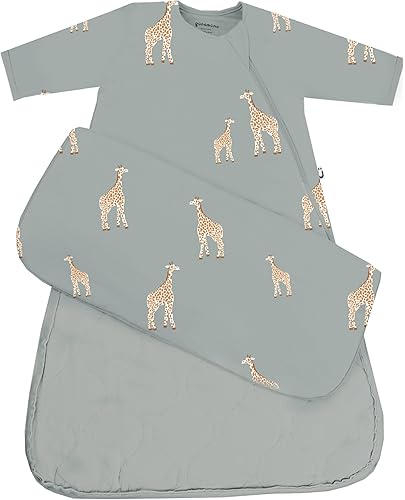 Miniatura 9 de GUNAMUNA Saco de dormir de manga larga para bebés, bolsas de dormir vestibles, rayón suave, 1.0 TOG, esenciales para recién nacidos
