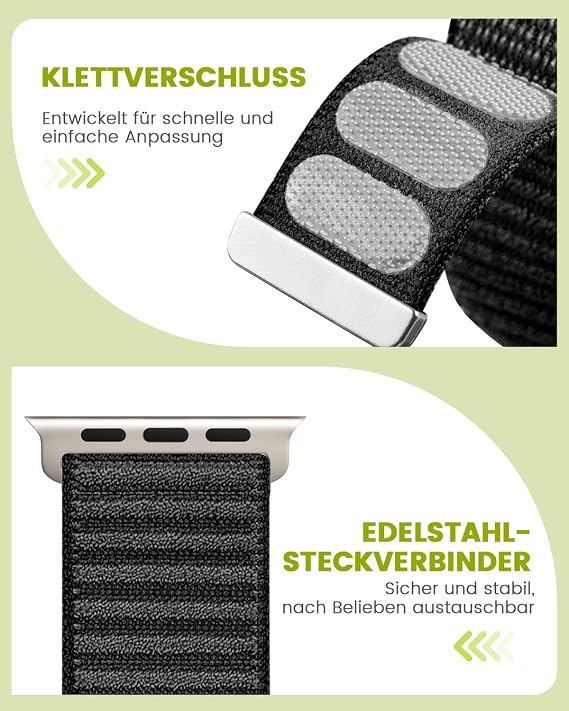 SimpleThings Naylon Sport Loop Band Apple Watch Bileklik 46 mm 45 mm 44 mm 42 mm 41 mm 40 mm 38 mm, Trail Loop Spor Bileklik iWatch Seri 11 10 9 8 7 6 5 4 3 2 1 SE Kadın Erkek için