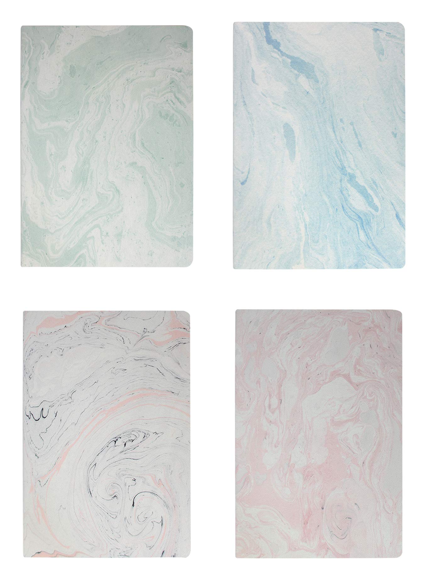 Emartbuy Marble Soft Cover Exercise Book Diary Notebook Notepad Writing Journal Ruled B5 Size 32 Sheets (64 Pages) - Set of 40