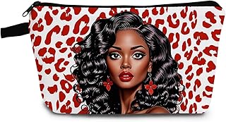Bolsa de maquillaje para mujer afroamericana,...