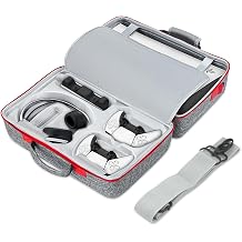 Yuhtech Travel Case for PS5 Console, Storage Bag for PS5 Controller, PS5 Console, Gaming Headset, and Gaming Accessories