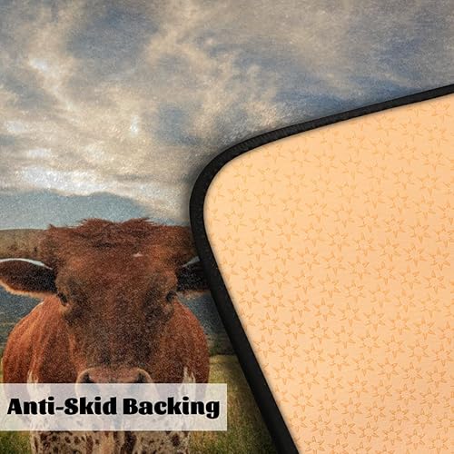 Miniatura 4 de Longhorn Steer - Tapetes de cocina acolchados antifatiga, antideslizantes, lavables, para el hogar, oficina, fregadero y lavandería, 39 x 20 pulgadas