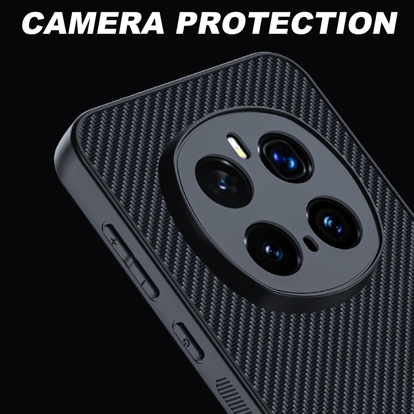 Leder Handyhülle Für Honor Magic 7 Pro/7, Dünne Weiche Kameraschutz Kratzfeste Schutzhülle rutschfeste Fall,Schwarz,7