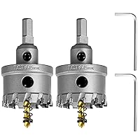 Vista 22 de SALI 1-1/16" (27mm) Kit de sierra perforadora TCT con punta de carburo de tungsteno Broca de sierra perforadora con punta de carburo con broca