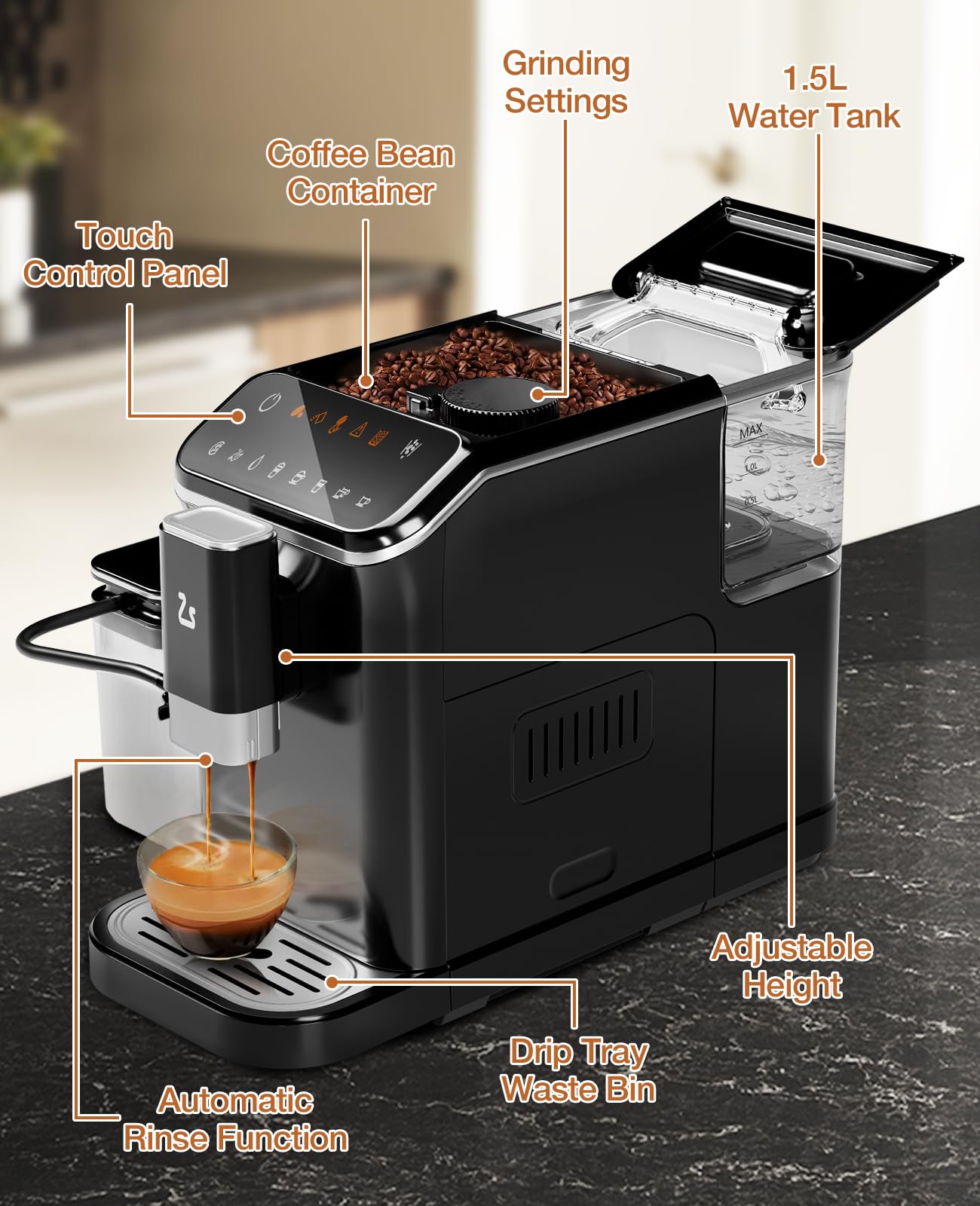 GARVEETECH Automatic Espresso Machine -7