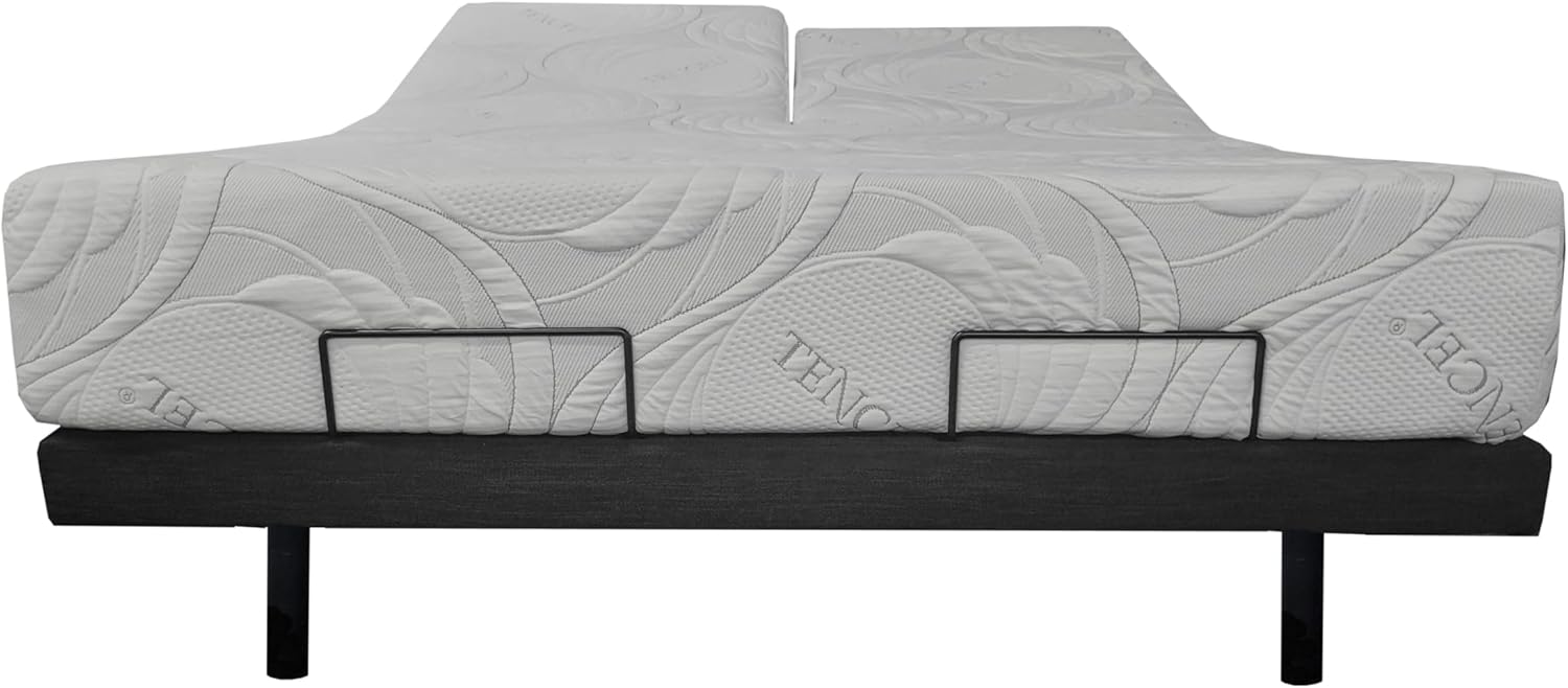 Triad Split Head 12" Luxury Mattress, Latex, Tencel Fabric Plush Feel (King (U.S. Standard))