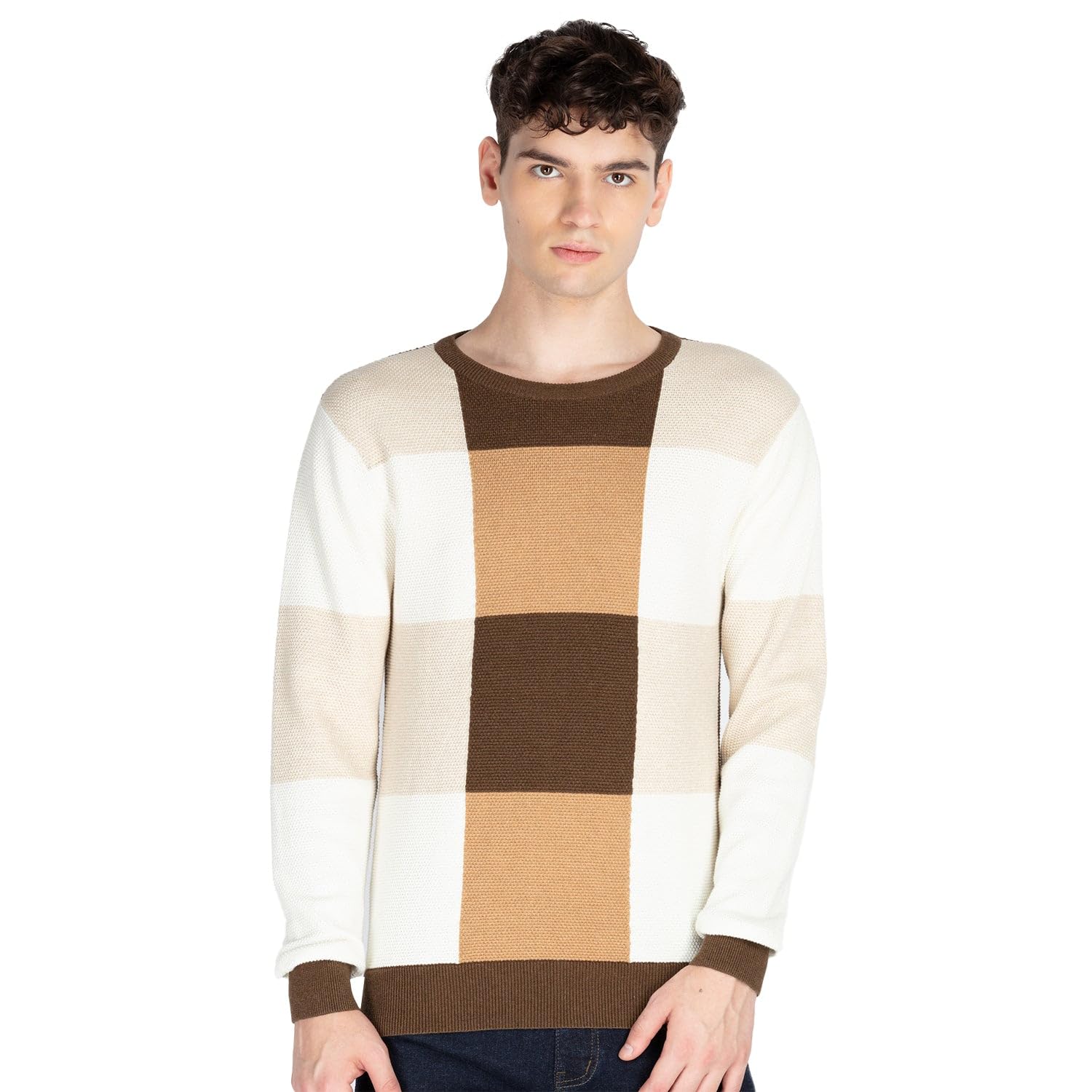 status quo Mens Colourblocked Sweater-picture-32