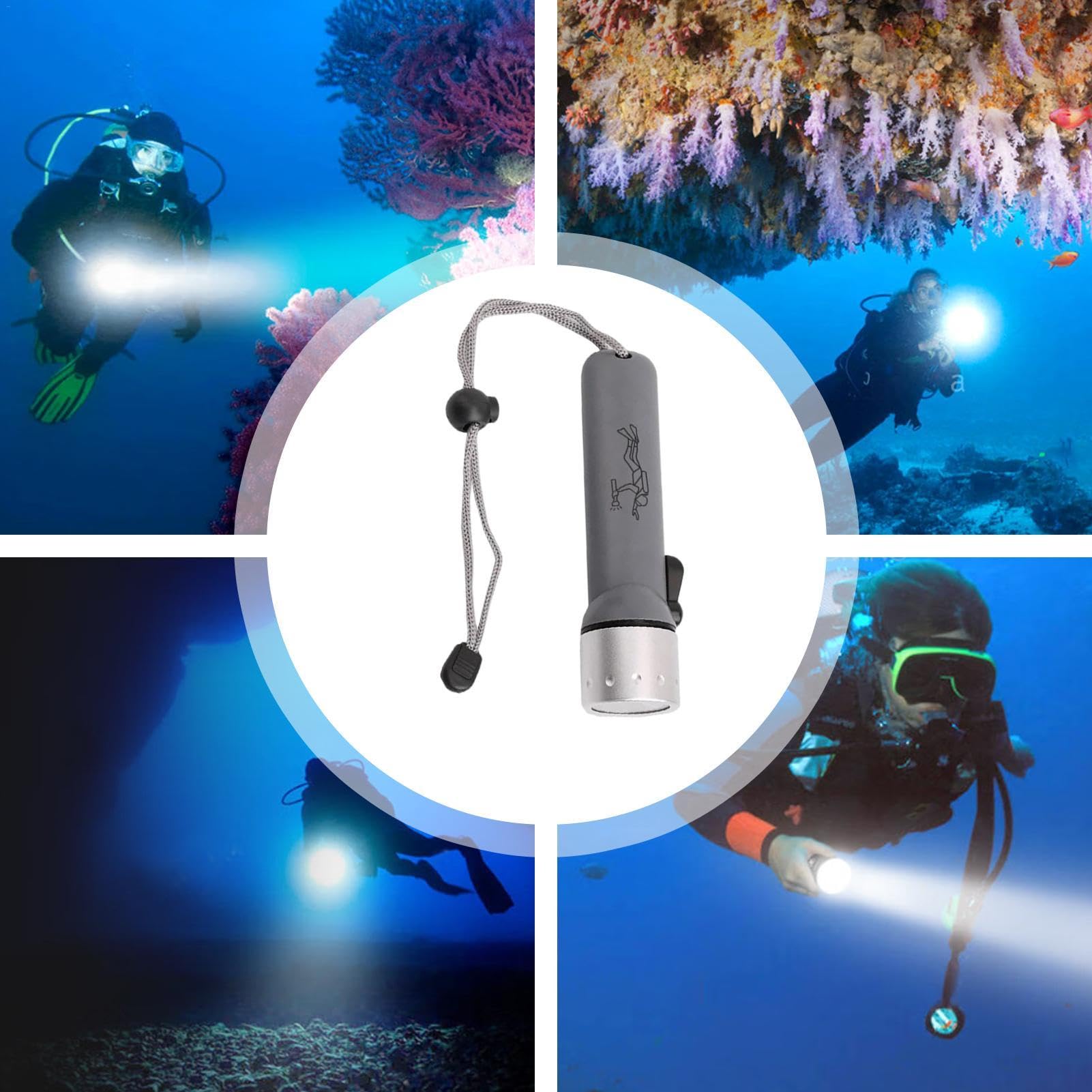 Torcia Subacquea Impermeabile TPC-7 | Luce LED Per Immersioni E Snorkeling