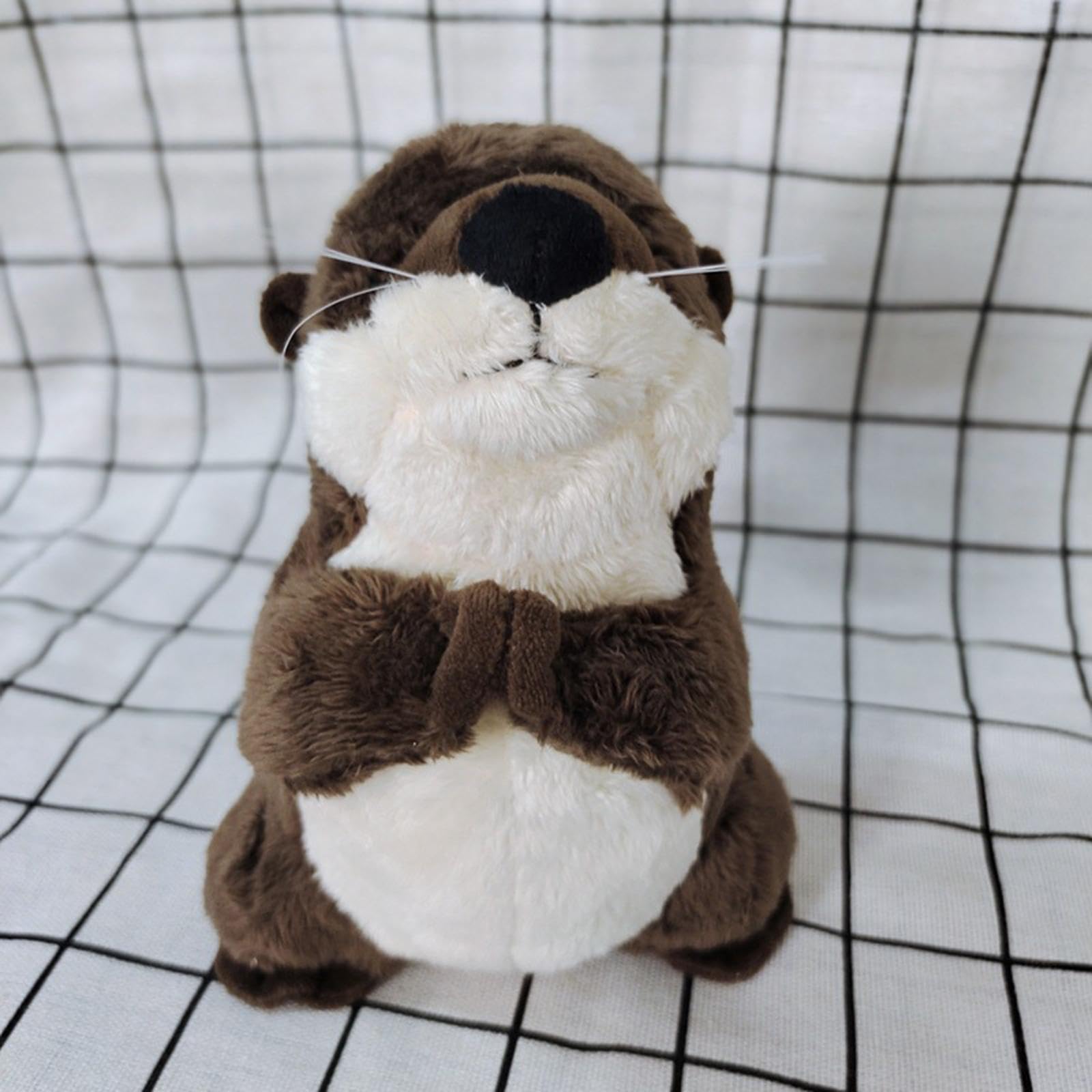 Simpatico Peluche a Forma di Lontra Marina, Decorativo, per Auto, Giocattolo per Dormire, Ideale per Bambini, Ragazzi E Ragazze, Regali di Compleanno, 30 cm