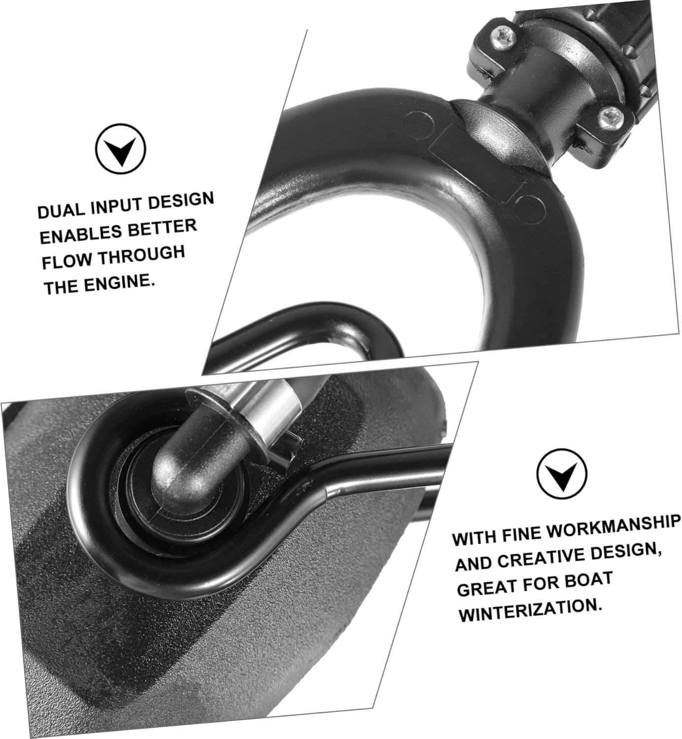 Boat Marine Blower Motor Cleaner Kit Rectangular Flusher Boat Engine Blowers Motor Flush Muffs