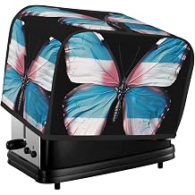 Transgender Proud Butterfly 2 Slice Toaster Cover, Waterproof Toaster Dust Cover Bread Maker Protective For Small Kitchen Appliance Dining Room Home Table Decor Gifts