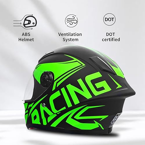 Miniatura 3 de SanQing - Casco de motocicleta de cara completa para niños, motocross, bicicleta de tierra, ATV, BMX, kart, todoterreno, para 4 ruedas, niño, niña,