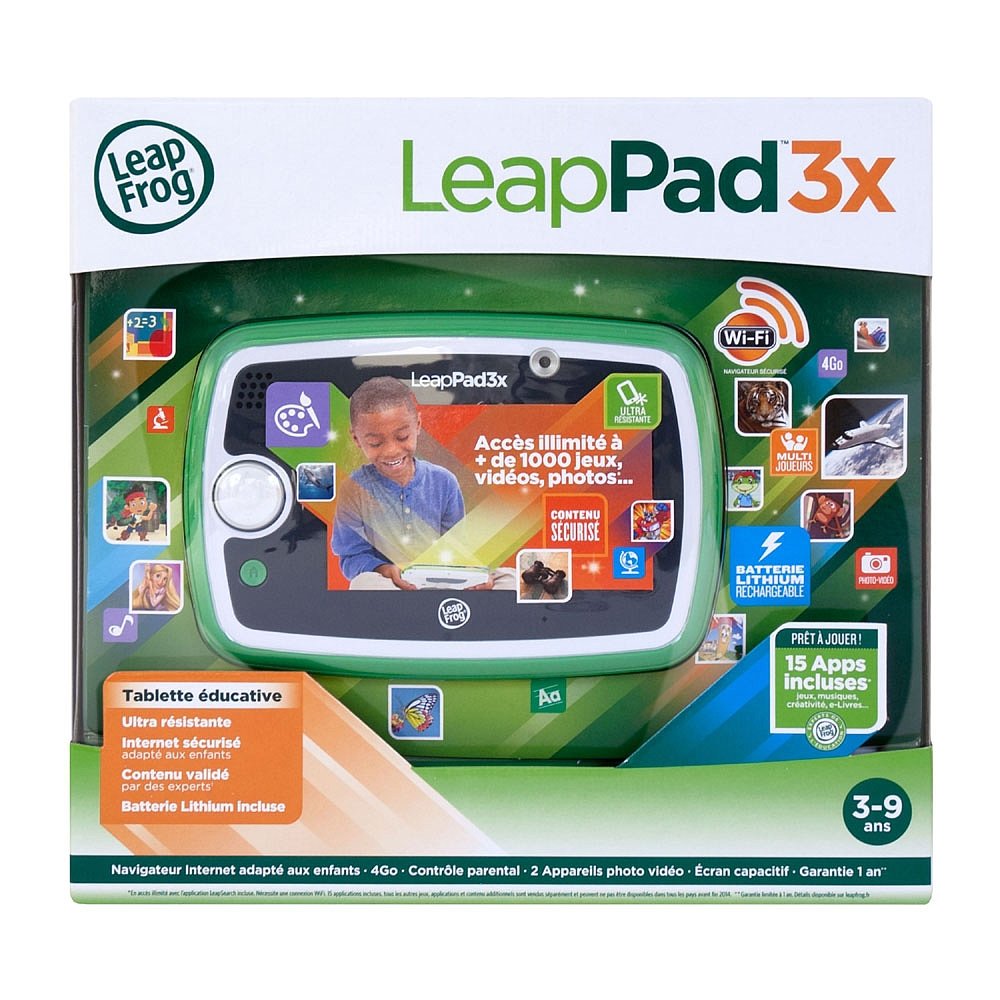 LeapFrog - 81500 - Jeu Electronique - Tablette Tactile Leappad 3 - Vert