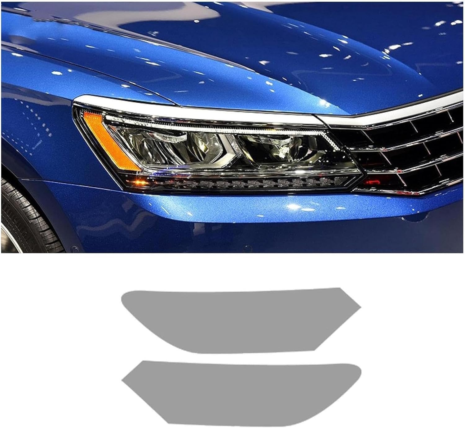 SamLng Car Front Light Film For Passat B8 2015-2020 Car Headlight Protective Film Car Front Headlamp Protection film car Lights Film headlight anti-scratch Non-Yellowing protective film