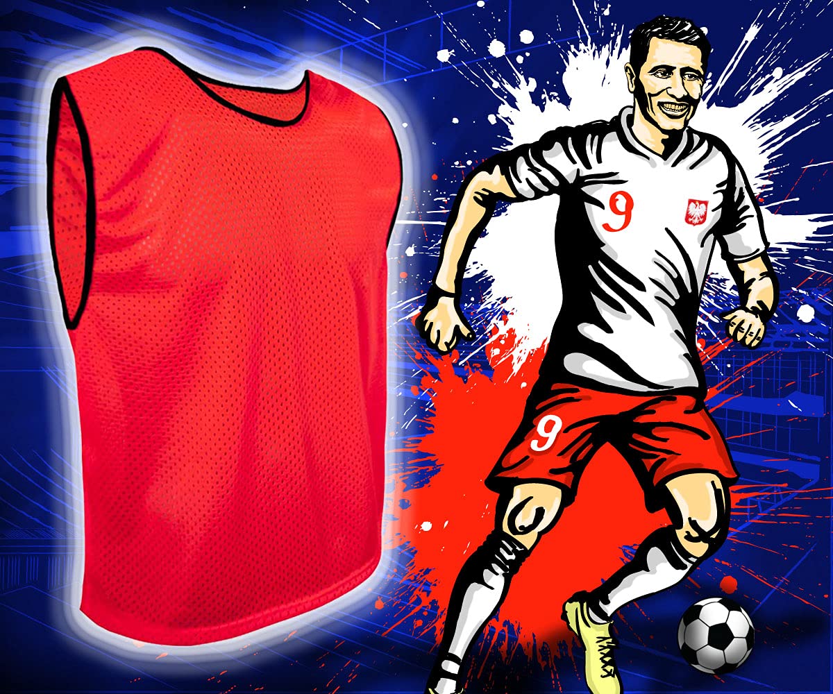 Maillots de Football, Gilets d’entraînement Sport, Chasubles pour Enfants, Juniors et Adultes, Chemises de Foot, Dossard Hommes et Femmes. Variété de Tailles et Couleurs, Non Logo - 4