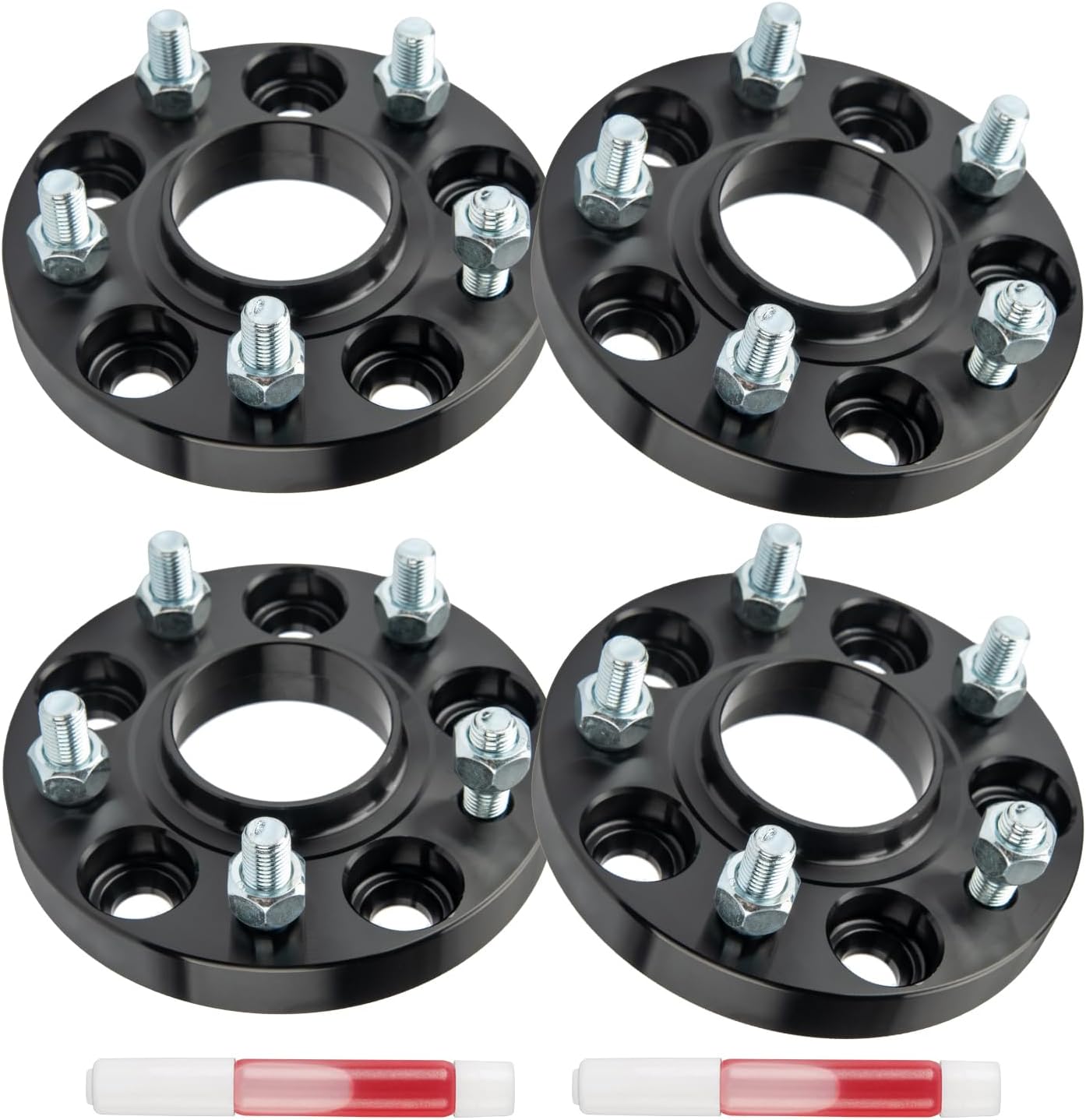 KAX 5x4.5 Wheel Spacers, Forged 0.75" 5x114.3mm Hubcentric Spacers with Thread Pitch M12x1.5 Hub Bore 64.1mm,4Pcs fit for 1998-1999 Oasis,Black