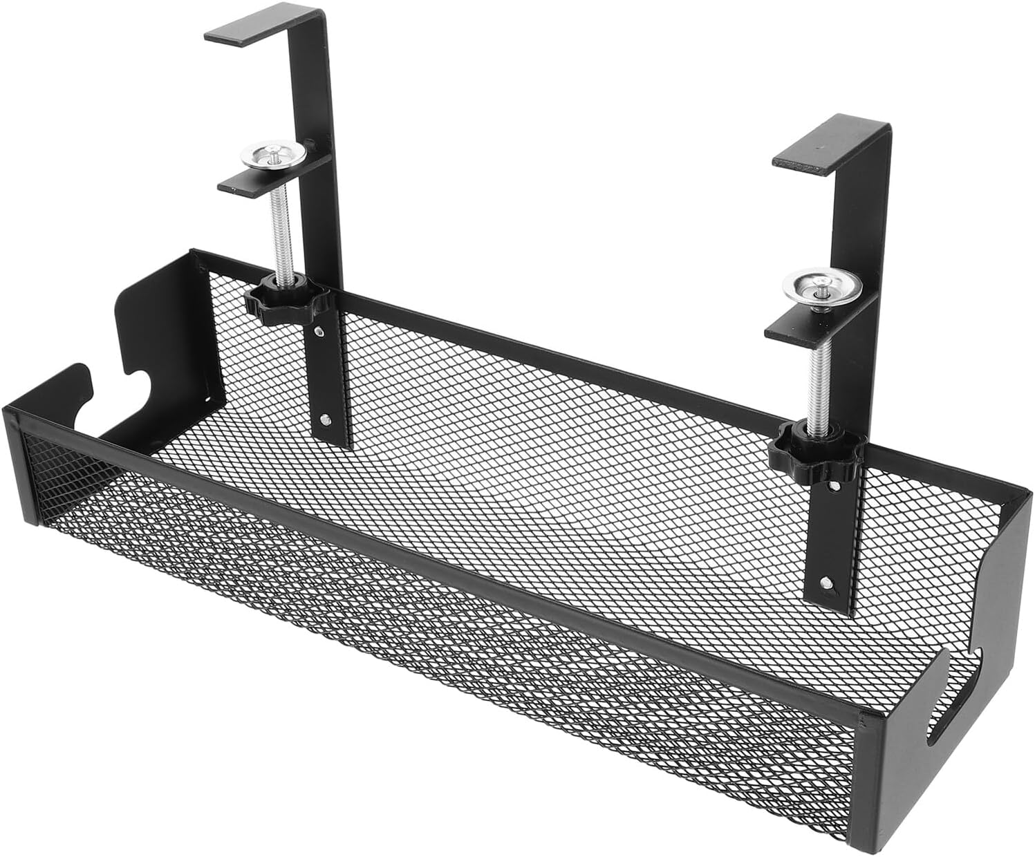 Veemoon Desk Cable Organizer Tray Wire Hiders for Desk Cord Management Tray 40cm Large Black Cable Holder for Home Office Workspace