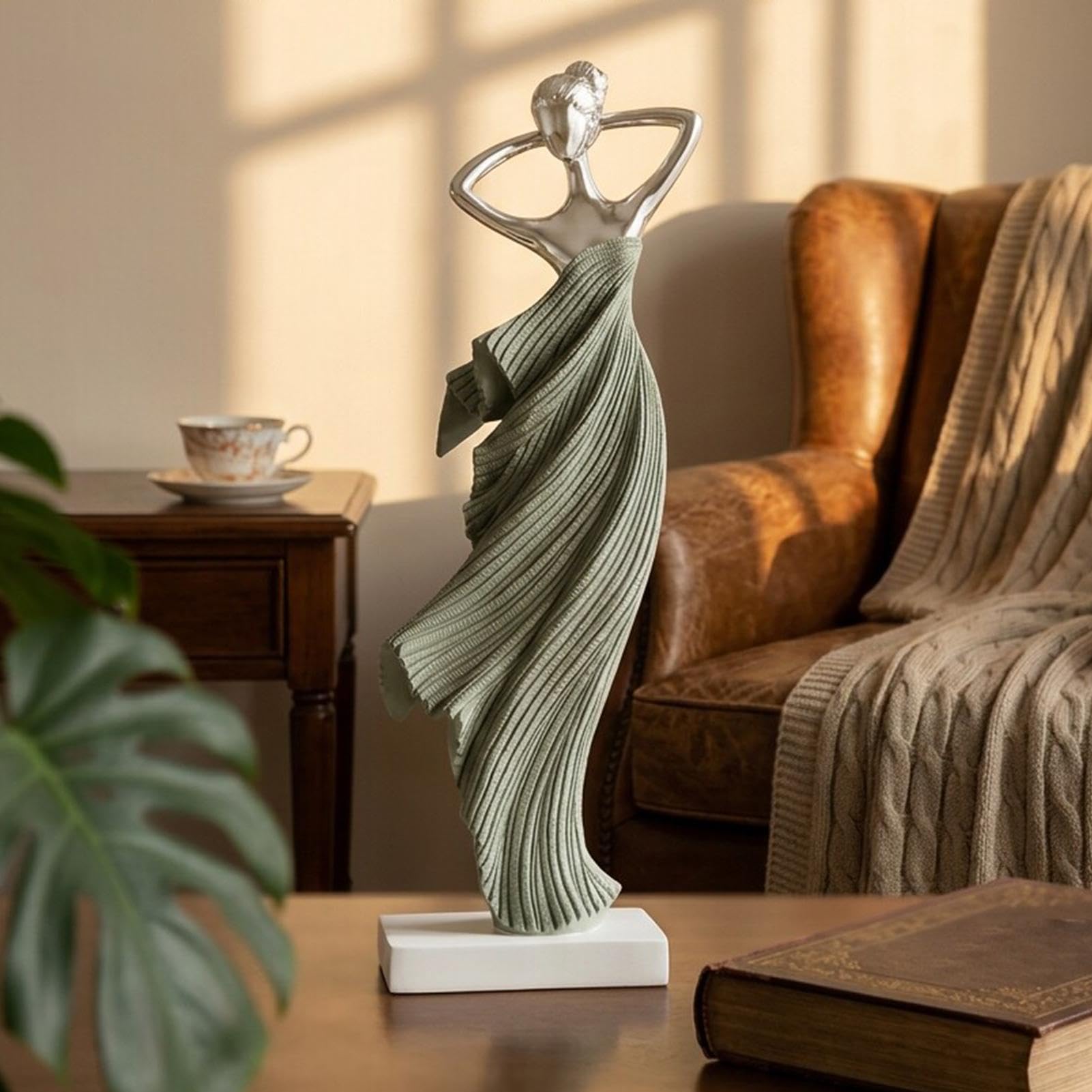 Figura de Bailarina Abstracta Escultura De Resina Artística Estética Para