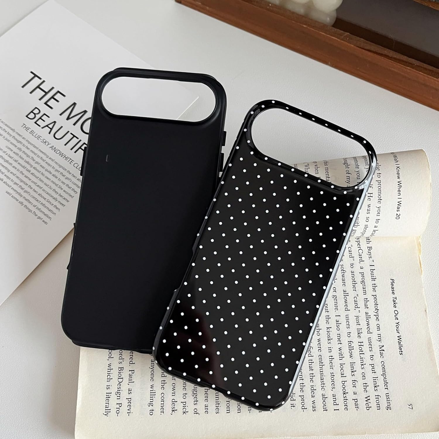 Compatible with iPhone 17 Air Case Cute Aesthetic Polka Dot Phone Case for Women Girl Shockproof Slim TPU and Hard PC Protective Cover (Pink) - Image 2