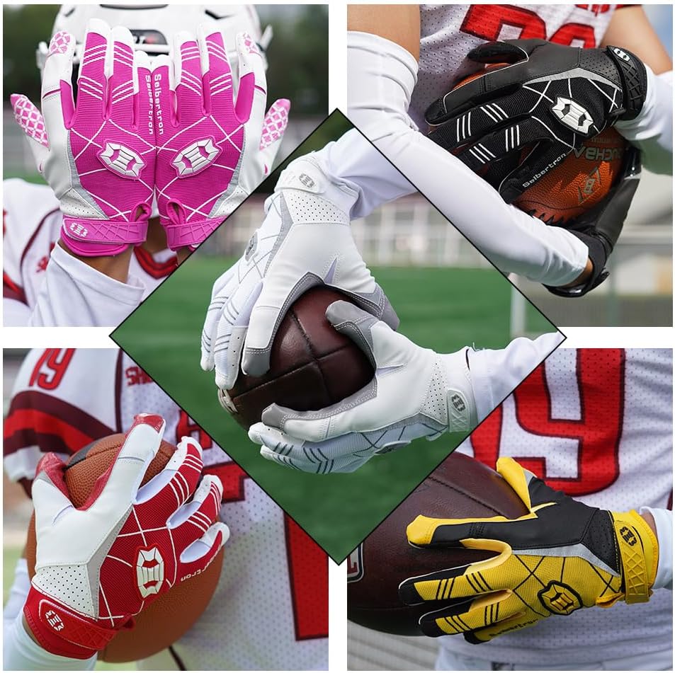 Seibertron Pro 3.0 Elite Ultra-Stick Sports Receiver Glove Football Gloves Youth and Adult - Image 5
