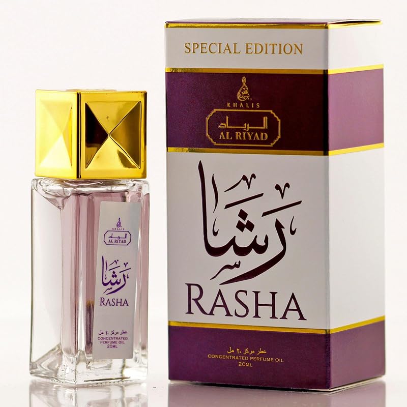 Maison d'Orient Rasha Óleo de Perfume Roll-On Floral Verde Amadeirado, 20 mL