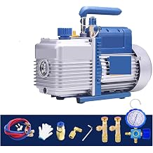 Vacuum Pump, Vacuum Pump Refrigeration Kits 2Pa With Manifold Gauge For 1/1.5/2/3/5P Household Air Conditioning Maintenance