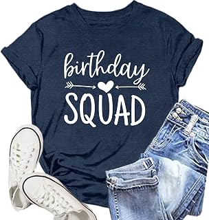 Birthday Shirts for Women It's My Birthday Shirt B-Day Party Squad Tee Top