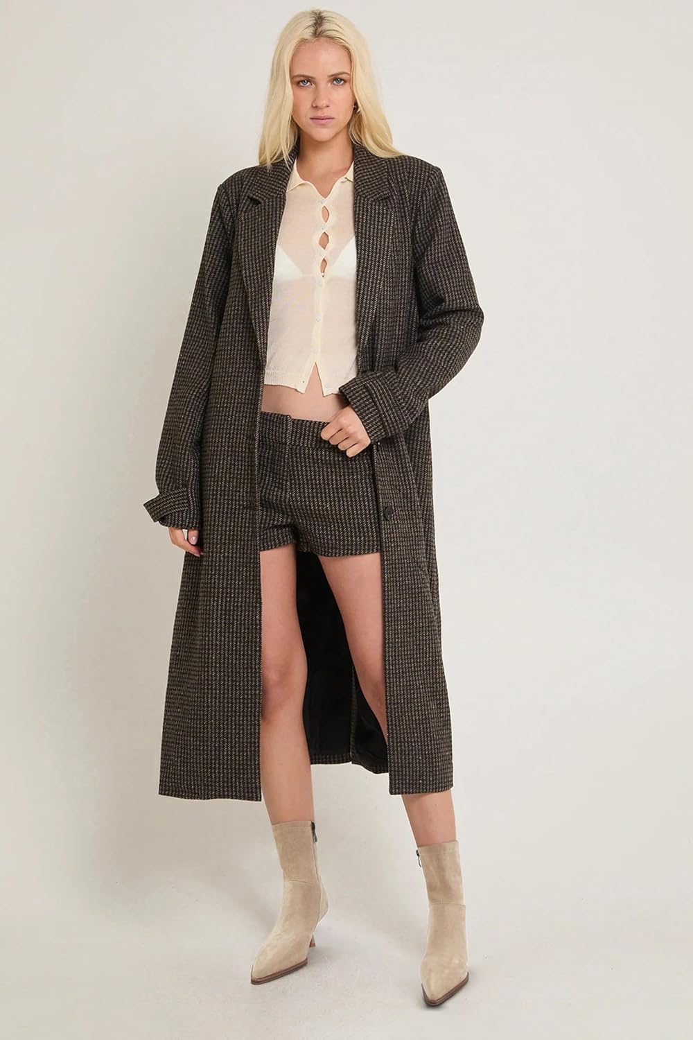 SOVANYOU Women's Dressy Ankle Boots Pointed Toe Kitten Heel Booties with Side Zipper Stylish Comfortable Black Short Boots - Image 2